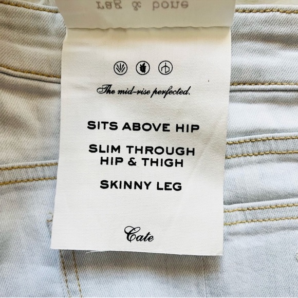 New! Rare RAG & BONE Cate Mid Rise Skinny Jeans - Picture 14 of 15